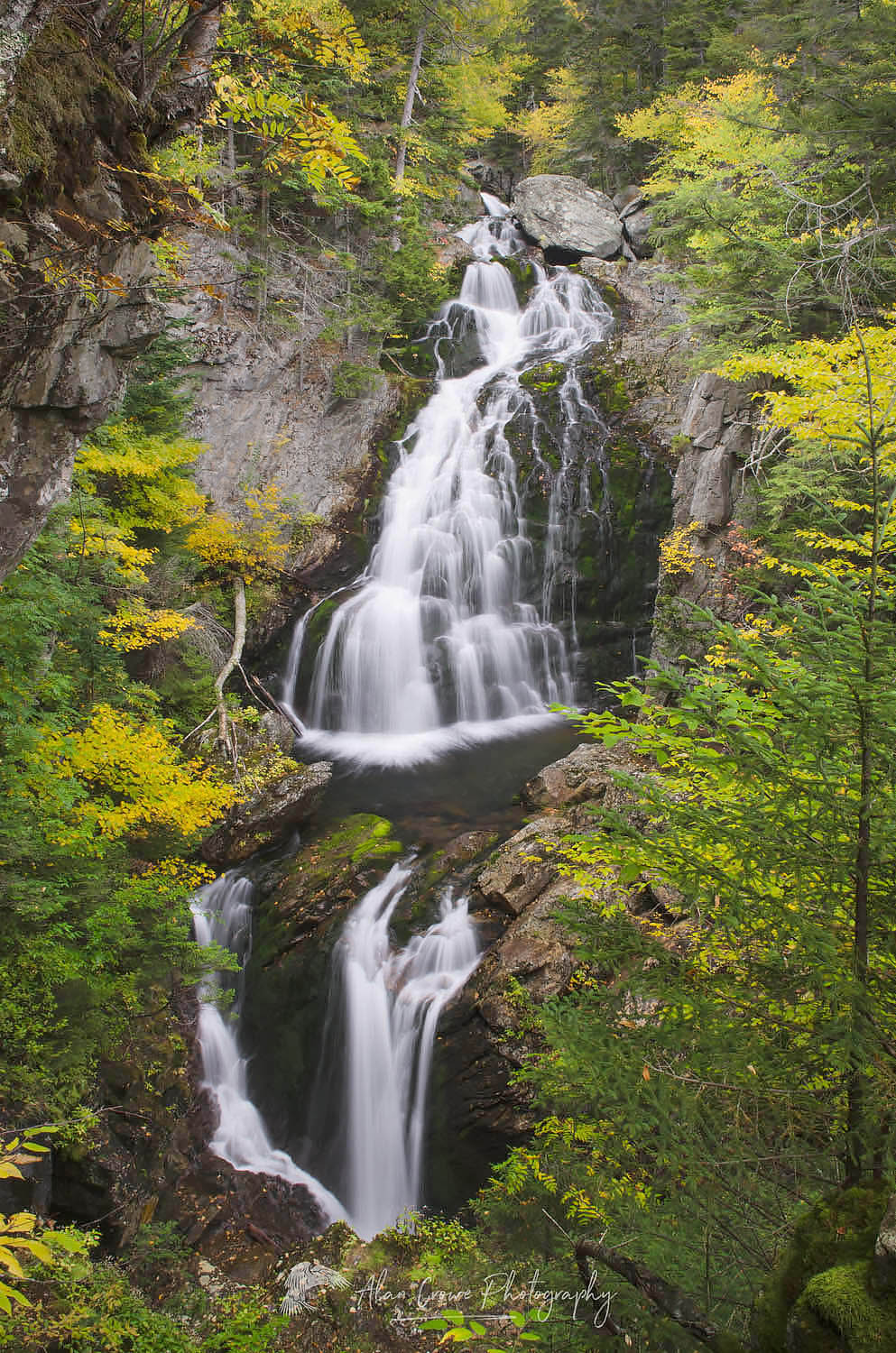 Crystal Cascade New Hampshire - Alan Crowe Photography